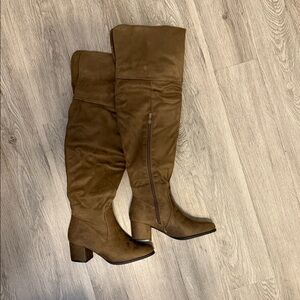 Brown Over-the-Knee Boots